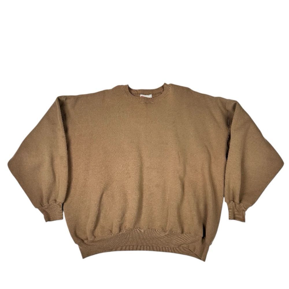Vintage Hanes Premium Weight Sweatshirt Heavyweight 90s Blank Men’s XXL Brown